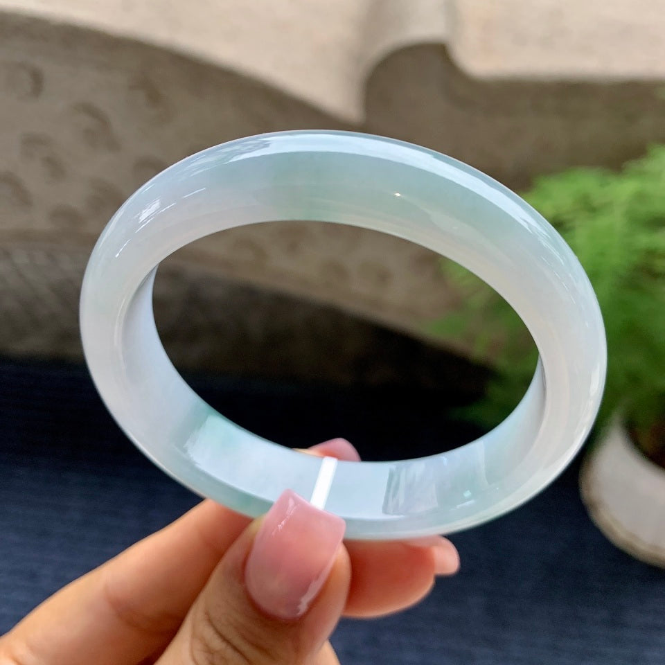 细糯种飘花贵妃手镯（55.6mm）（yc090111）