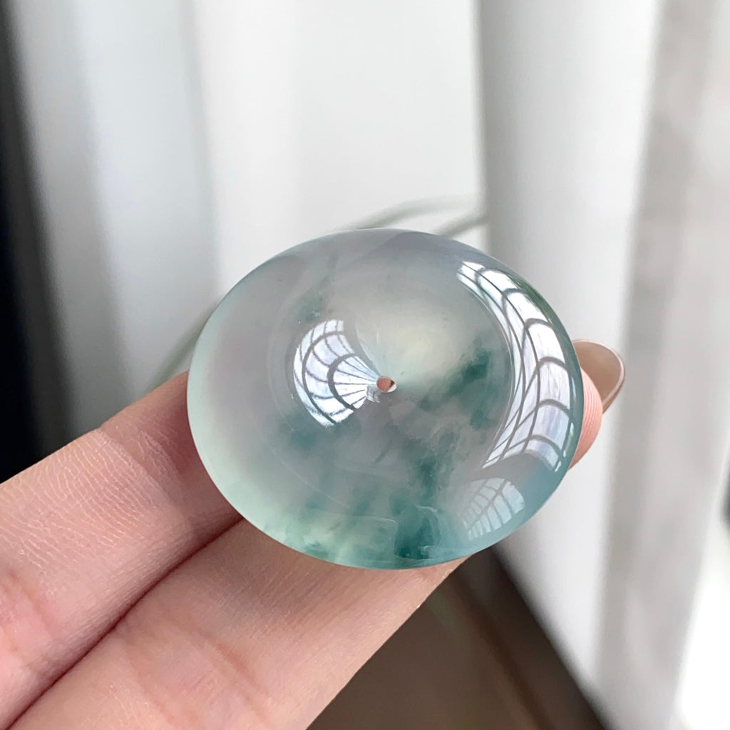 冰种飘花平安扣吊坠（yc262770）