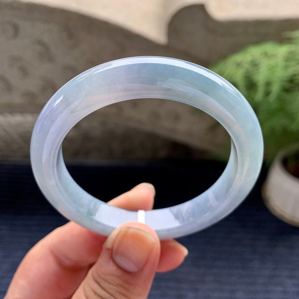 细糯种紫罗兰平安镯（52.3mm）（yc088757）