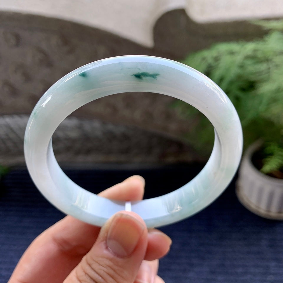 细糯种飘花平安镯(58mm)（yc094186）