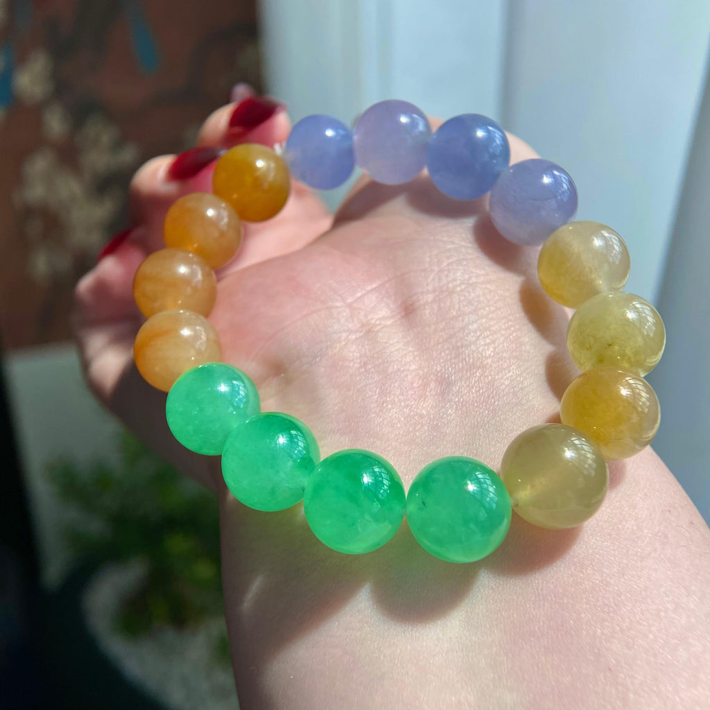 冰种多宝单圈手串（16颗）（yc209966）