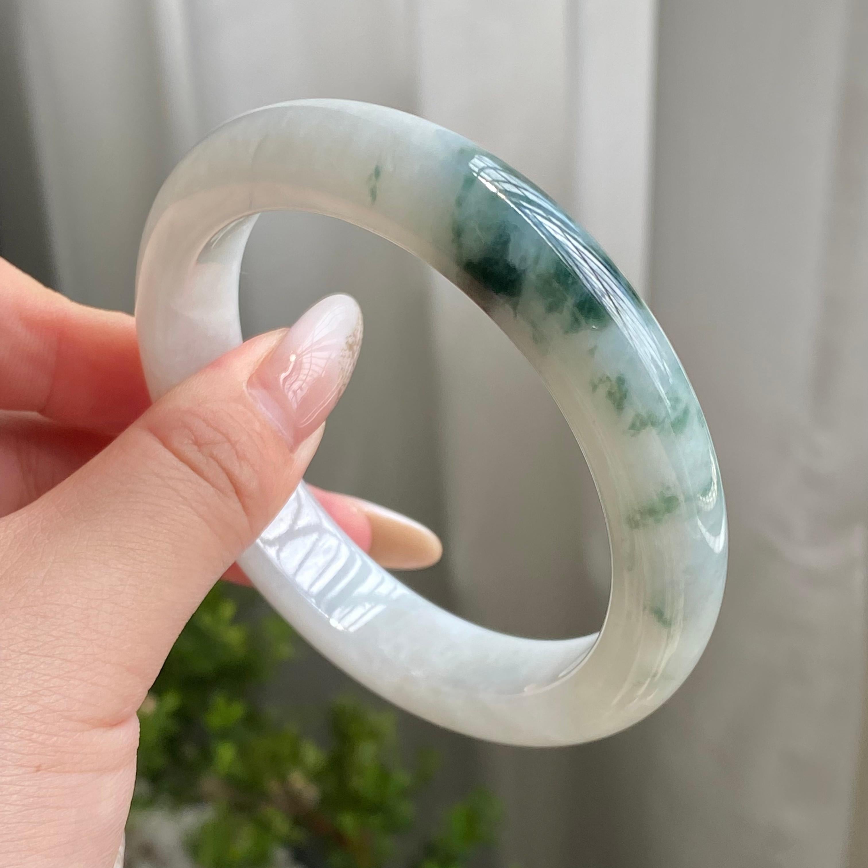 细糯种飘花平安镯（59圈）（yc215653）