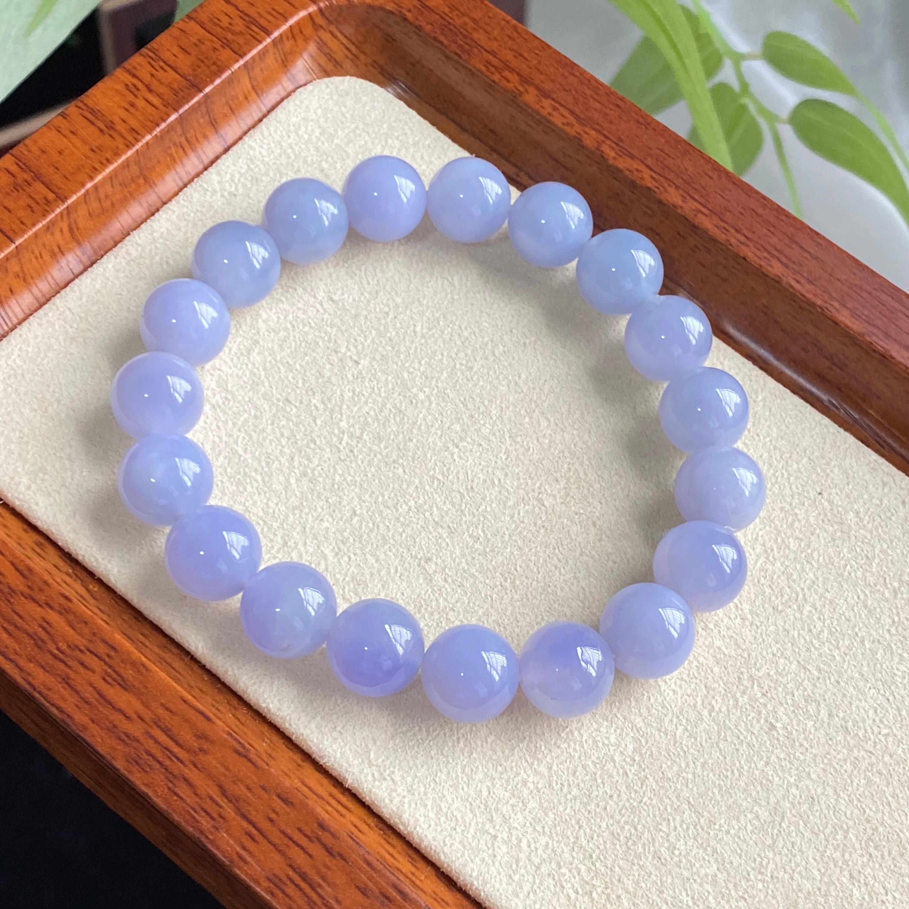 细糯种紫罗兰单圈手串（19颗）（yc196881）