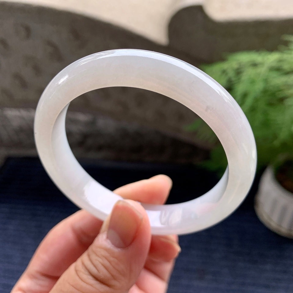 细糯种无色平安镯（56.3mm）（yc093313）