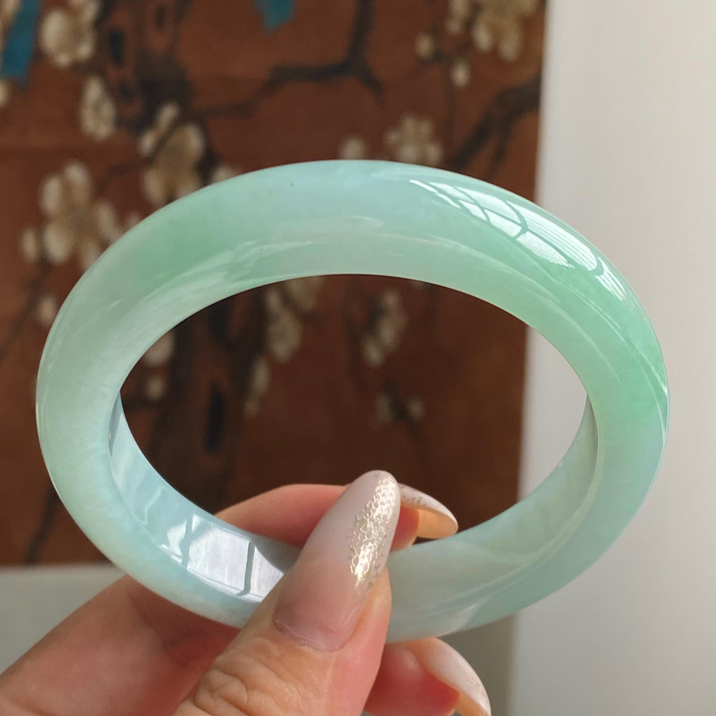 糯冰种晴底平安镯（56圈）（yc221734）