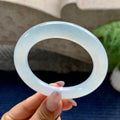 糯冰种无色圆条手镯（56mm）（yc116911）
