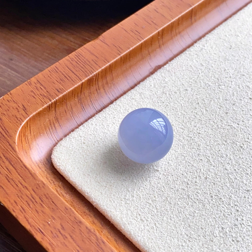 糯冰种紫罗兰单珠（yc260850）