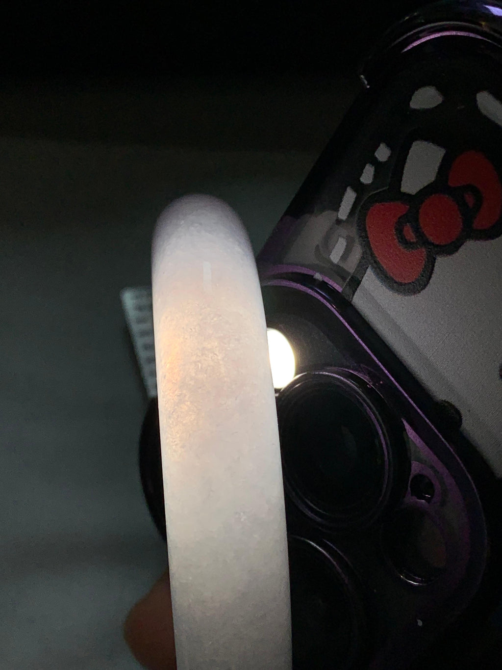 糯冰种无色平安镯（54.7mm）（yc273590）