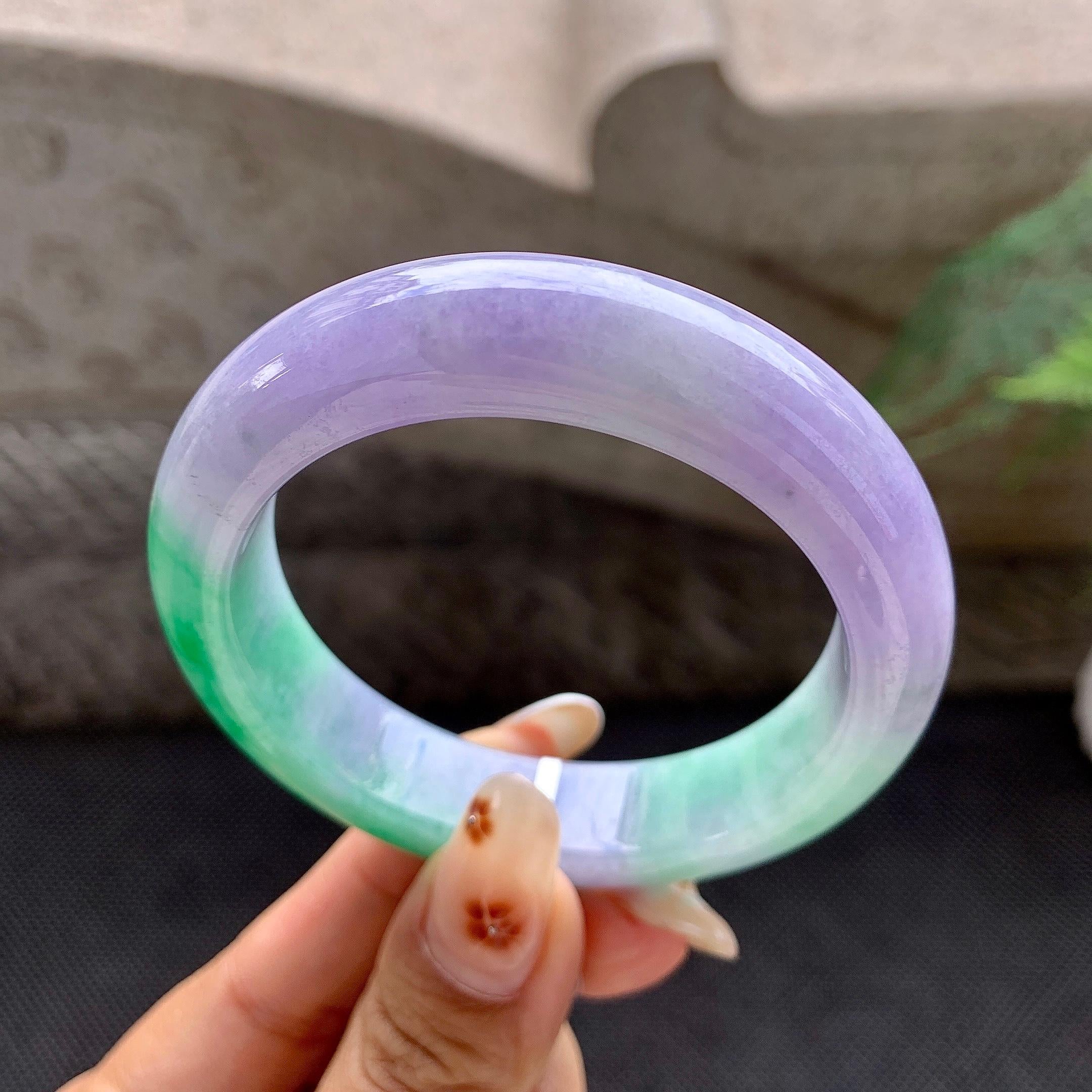 糯种春彩平安镯（52.2mm）（yc272774）