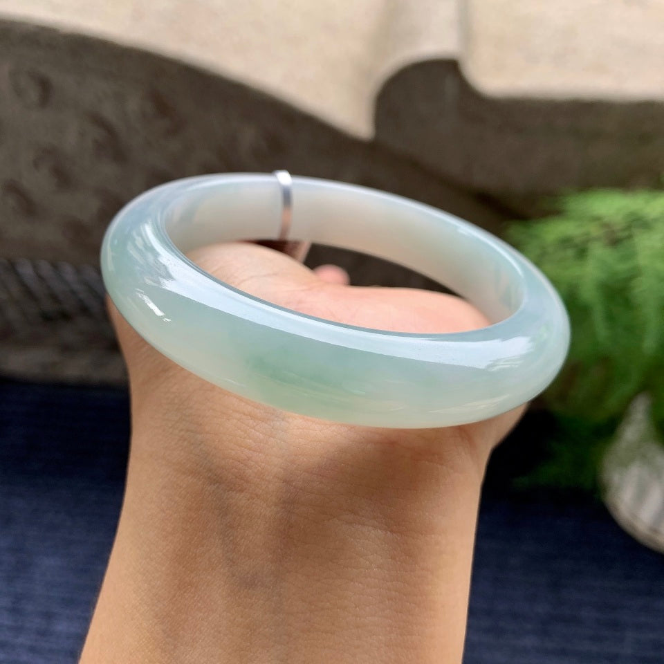 细糯种带色平安镯（58mm）（yc102675）