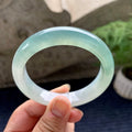 糯冰种蓝水平安镯（56.2mm）（yc117936）