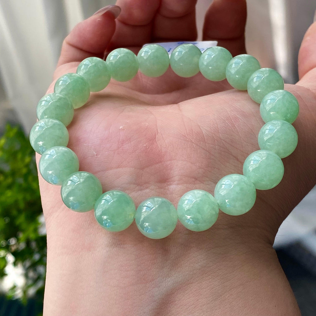 糯冰种晴底单圈手串（19颗）（yc203125）