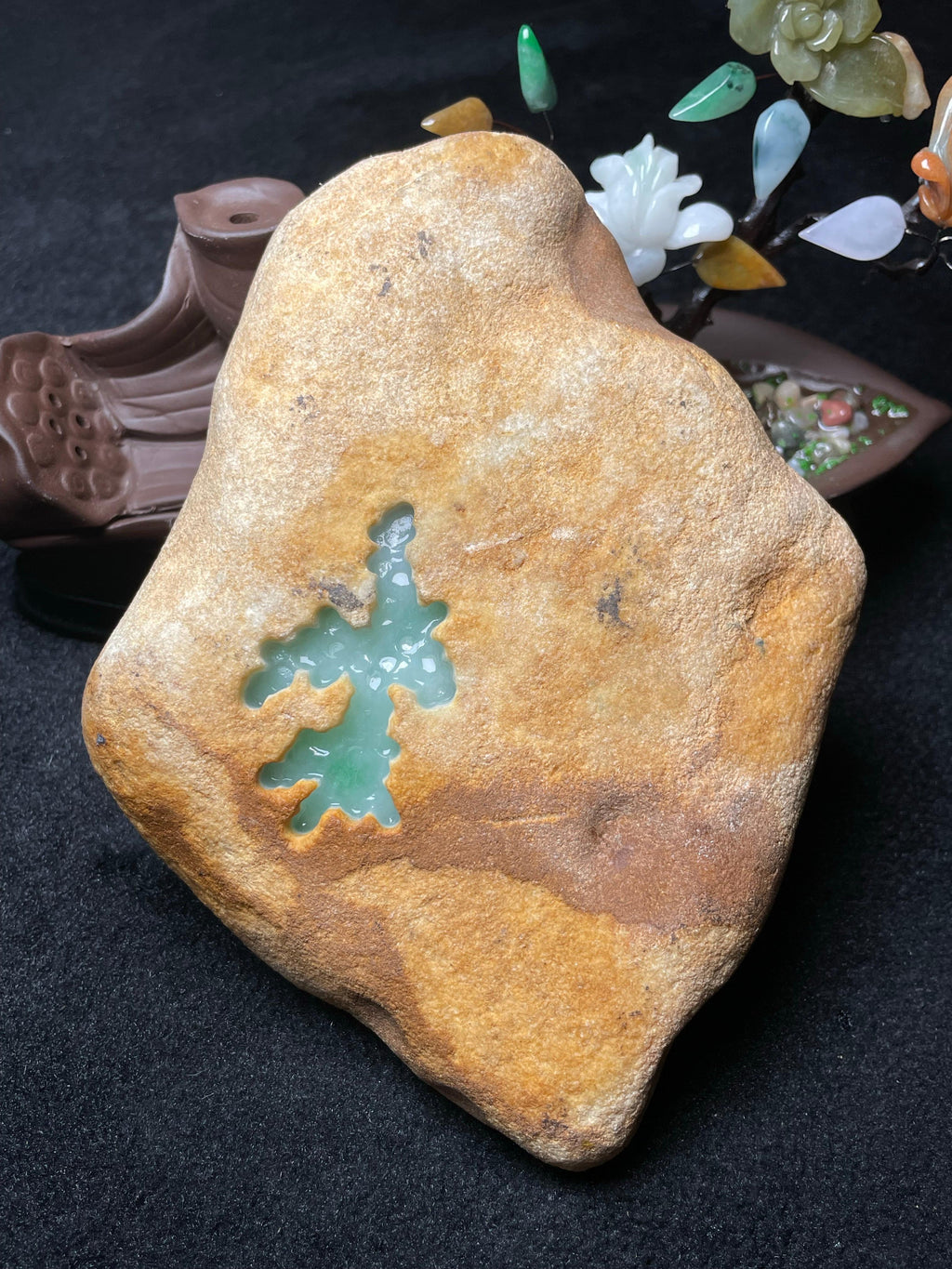木那开窗飘色手镯料（yc492288）