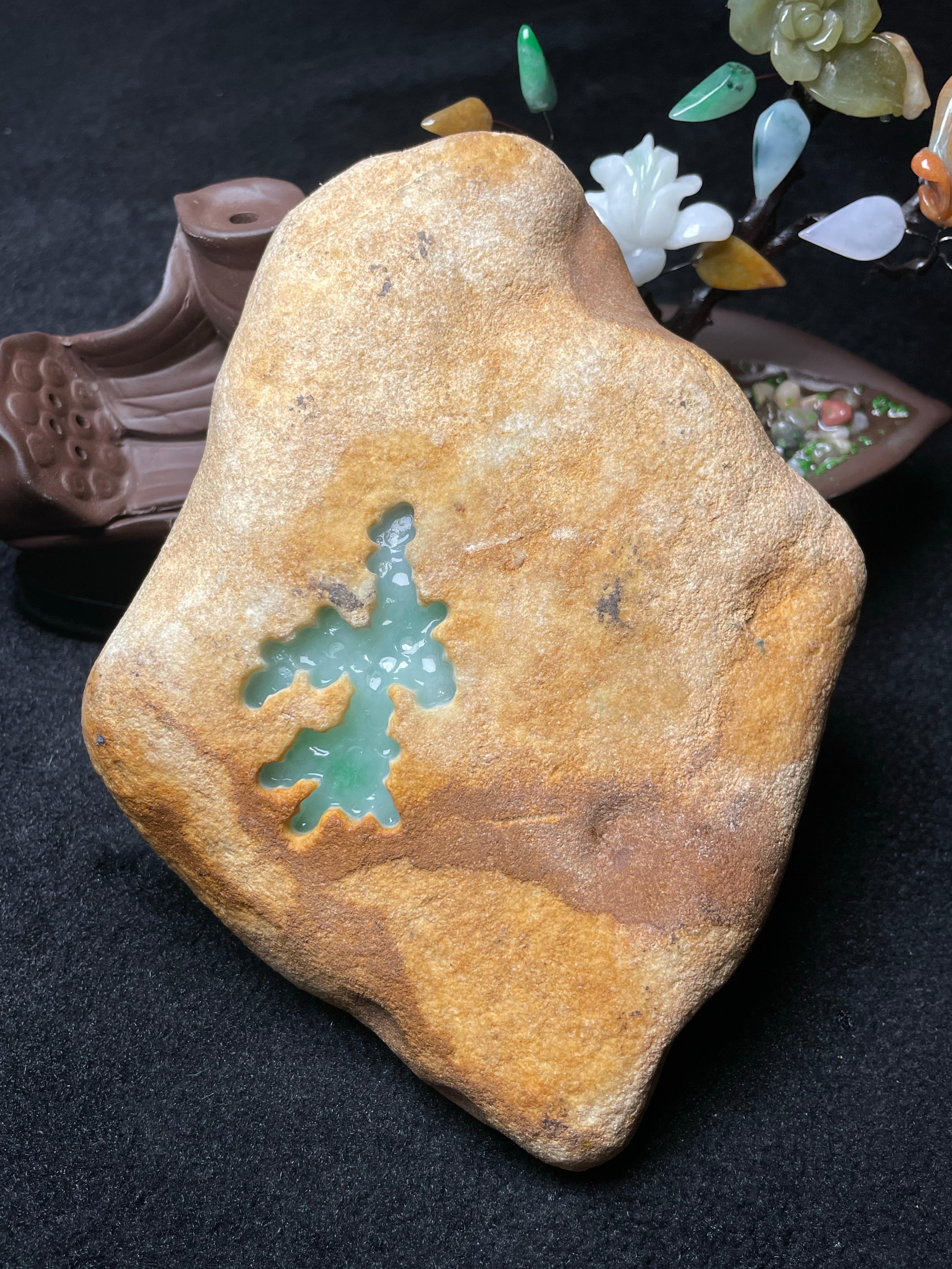 木那开窗飘色手镯料（yc492288）