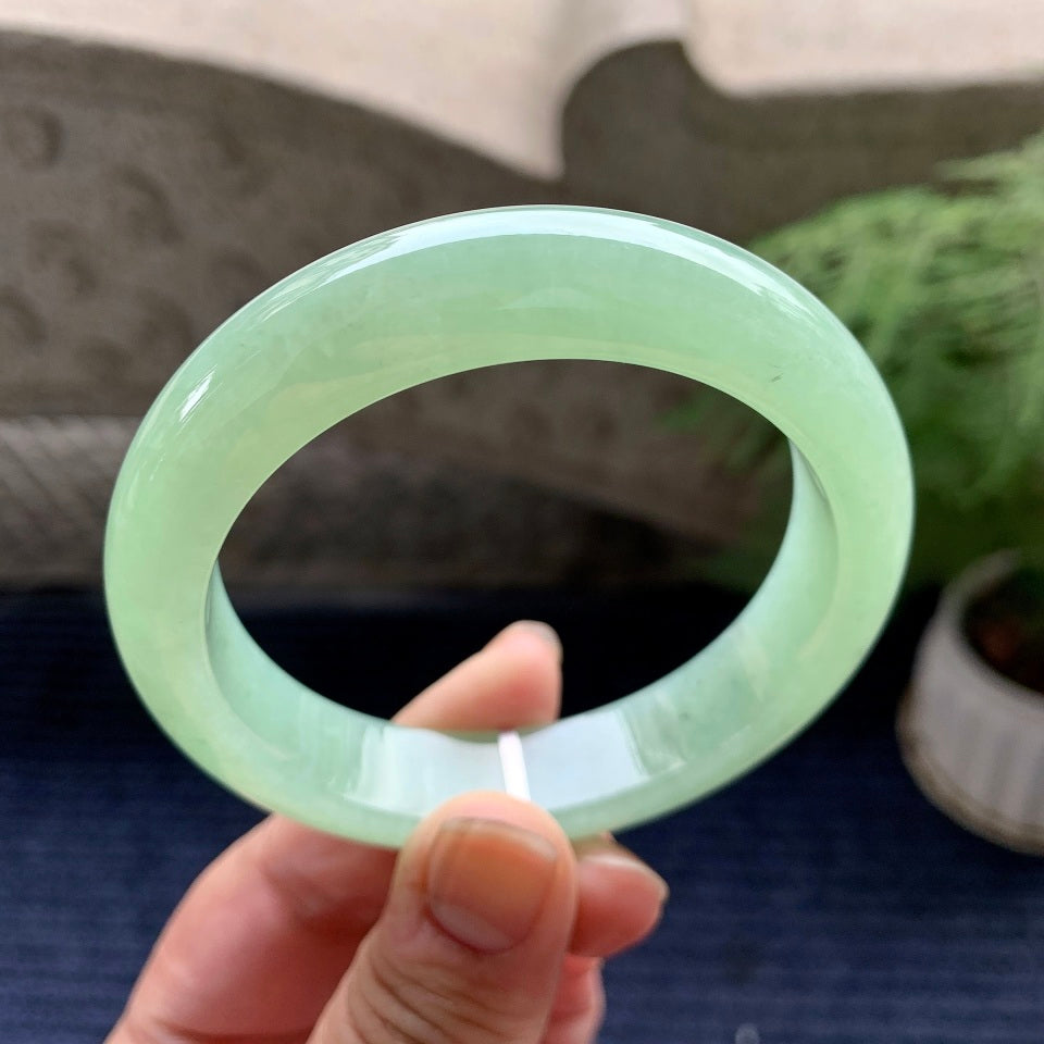 糯冰种晴水平安镯（57.7mm）（yc088787）
