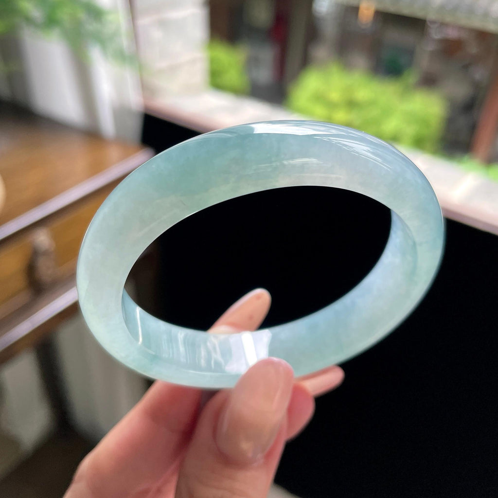 糯冰种晴蓝底贵妃 54.3圈 天然缅甸A货翡翠（yc696418）