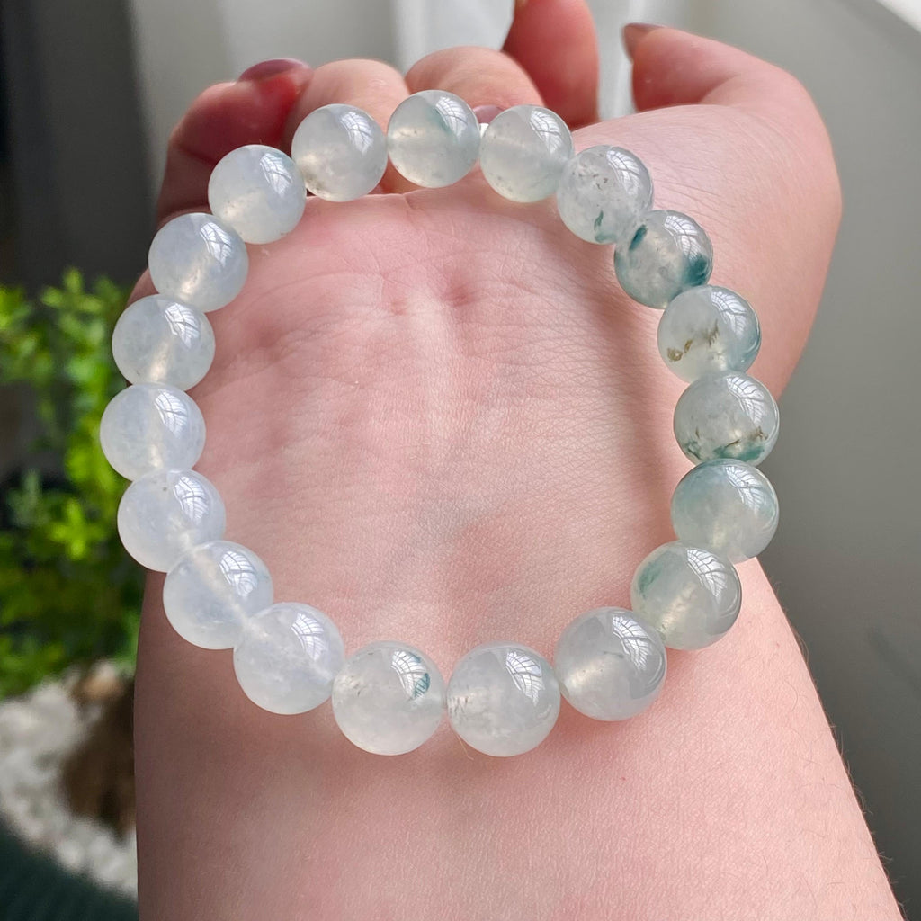 冰种飘花单圈手串（19颗）（yc202559）