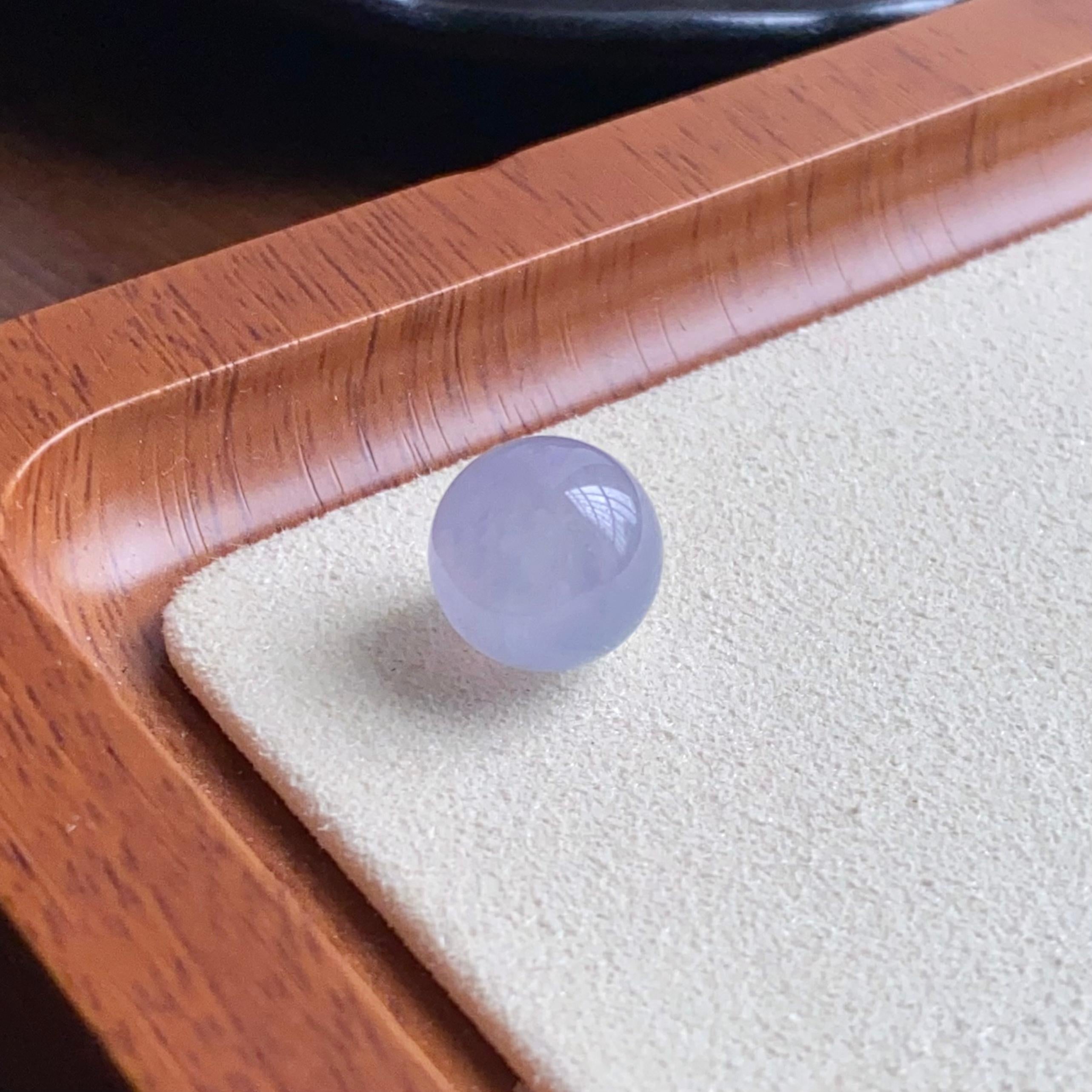 冰种紫罗兰单珠（yc260842）