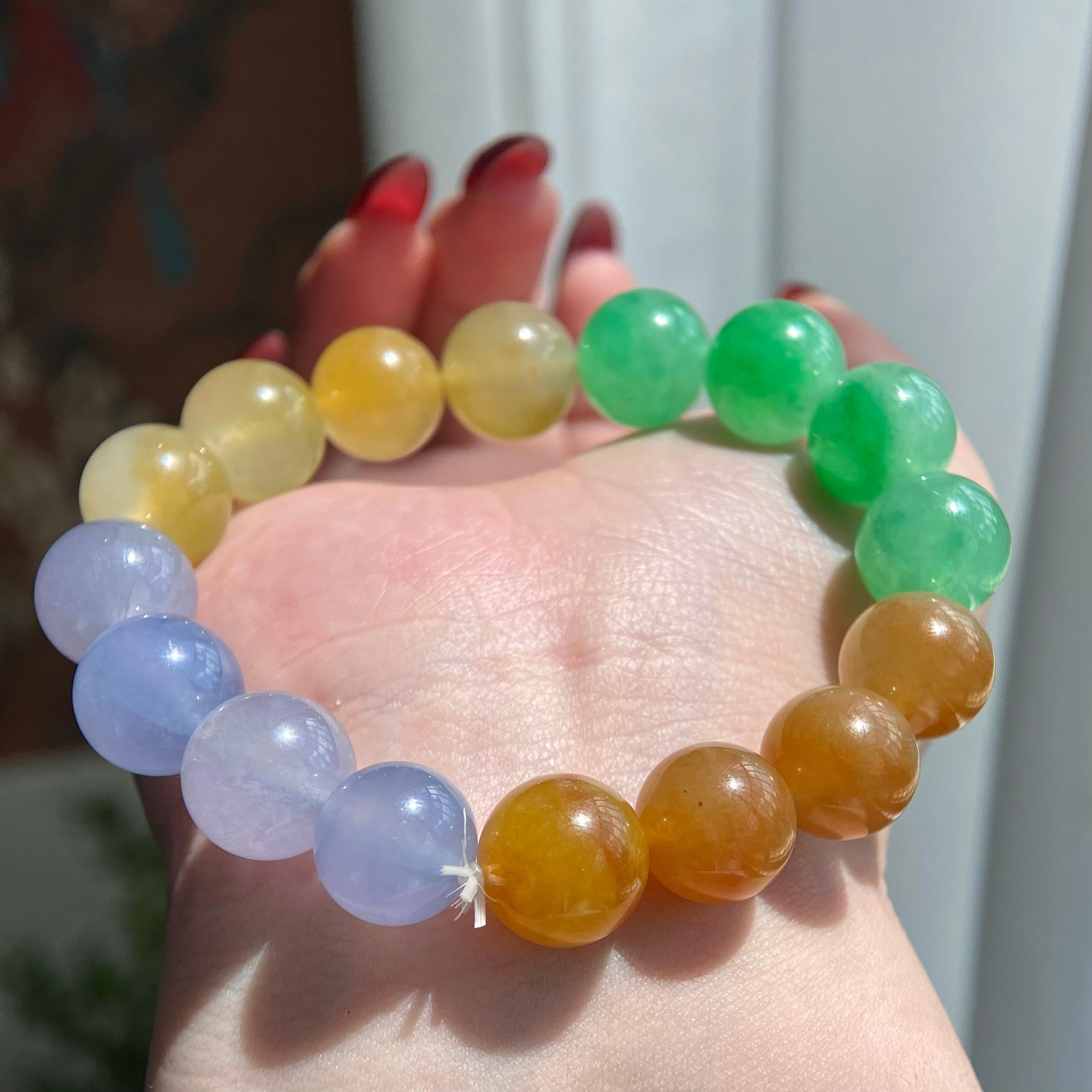 冰种多宝单圈手串（16颗）（yc209966）