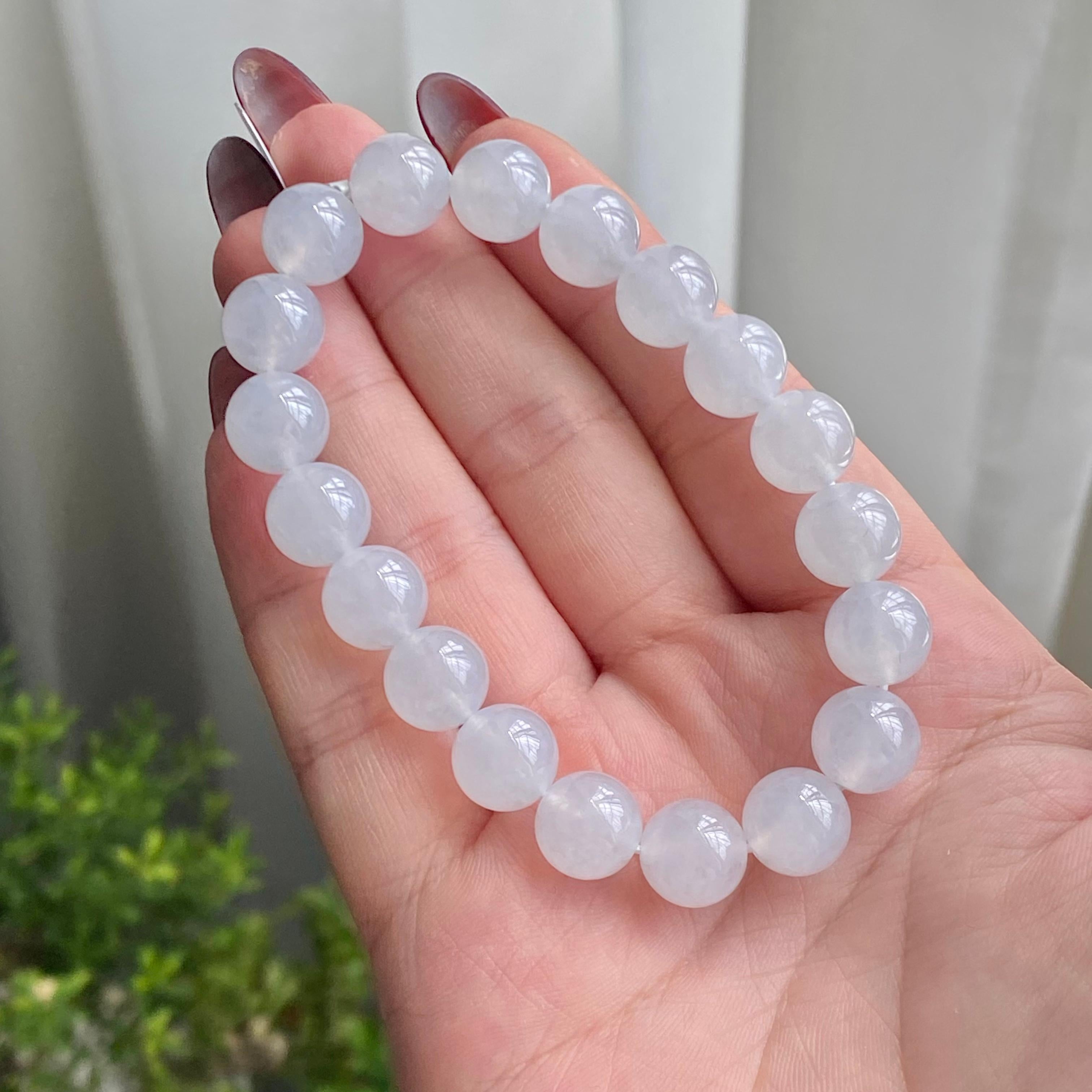 冰种白月光单圈手串（19颗）（yc215652）
