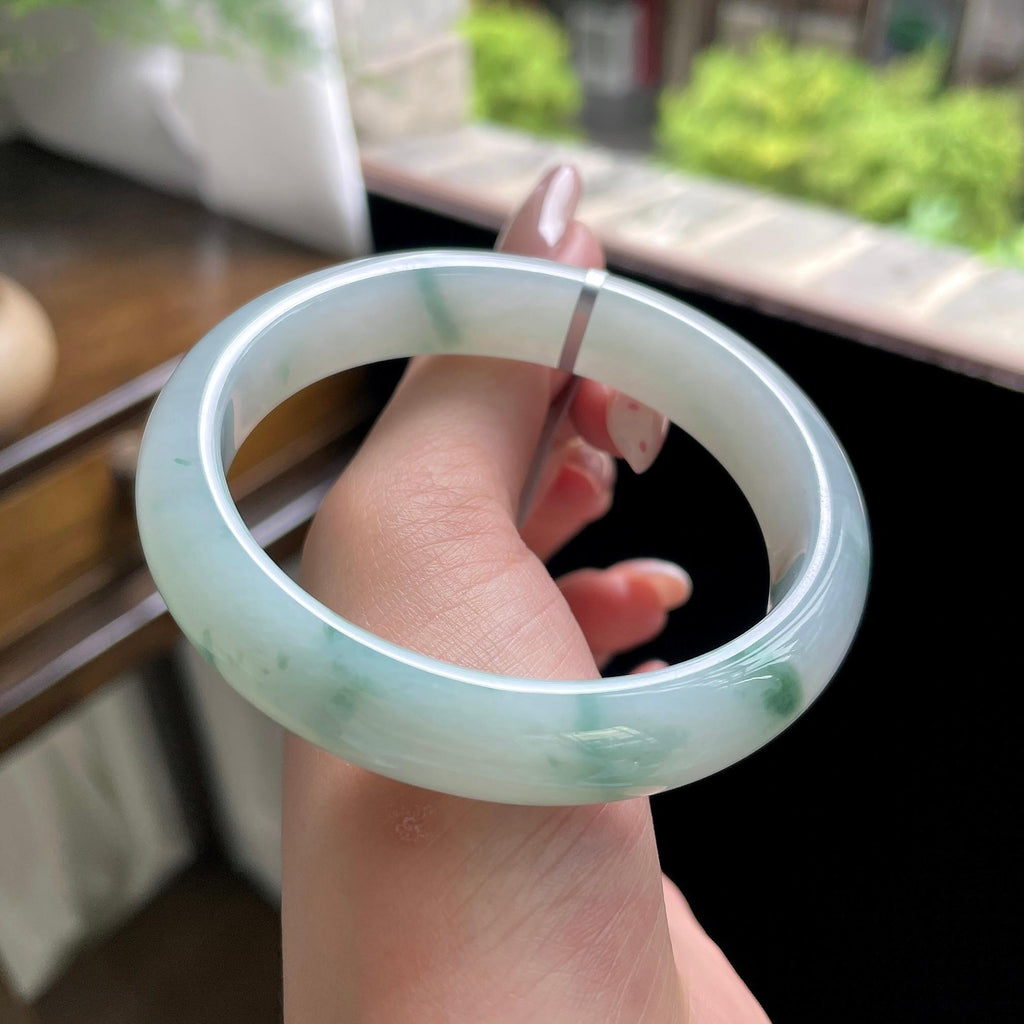 细糯种飘花贵妃 56圈 天然缅甸A货翡翠（yc703295）