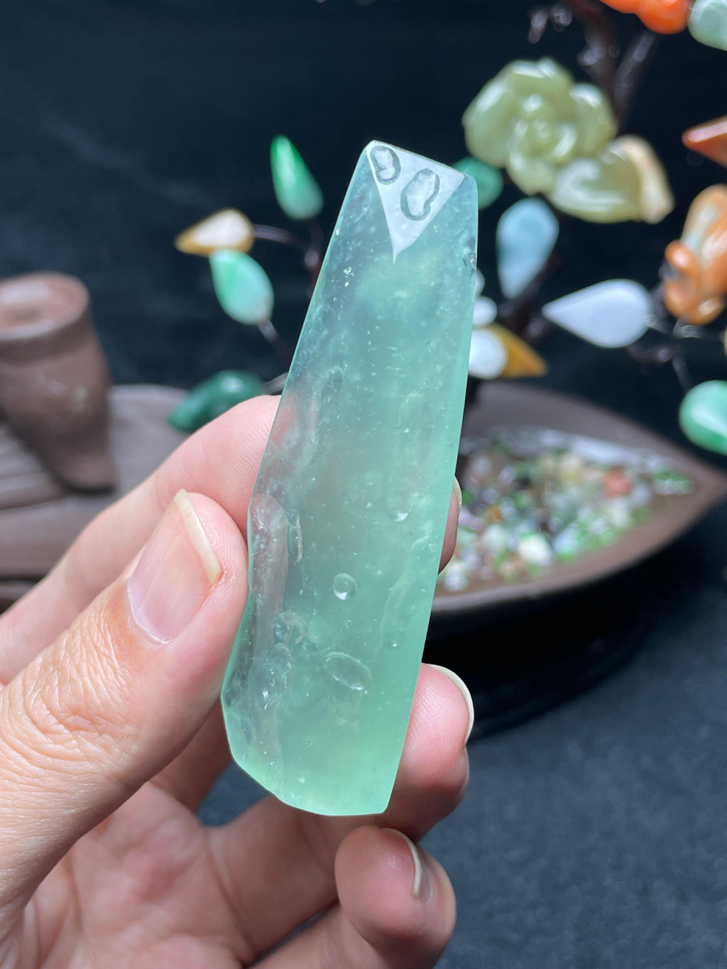 高冰晴水雪花棉片料（yc530019）
