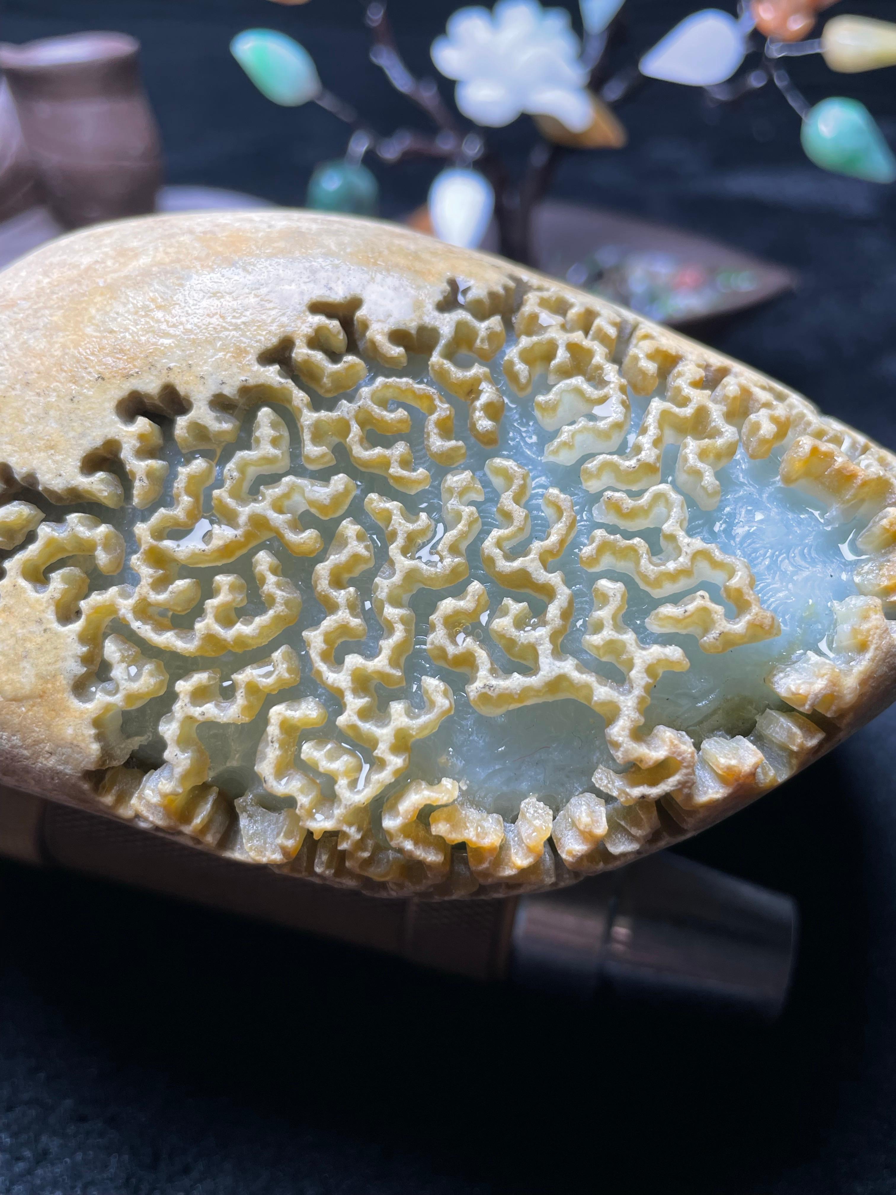 大马坎开窗晴底手镯料（yc534573）