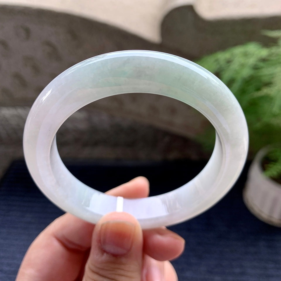 糯种淡晴底平安镯（56mm）（yc098146）