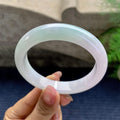 细糯种淡春彩平安镯（56.6mm）（yc280858）