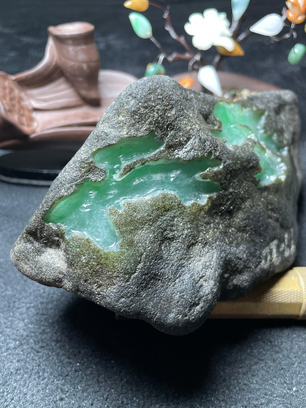 莫西沙开窗冰底飘阳绿（yc692737）