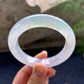 糯冰种淡春彩平安镯（55mm）（yc175880）