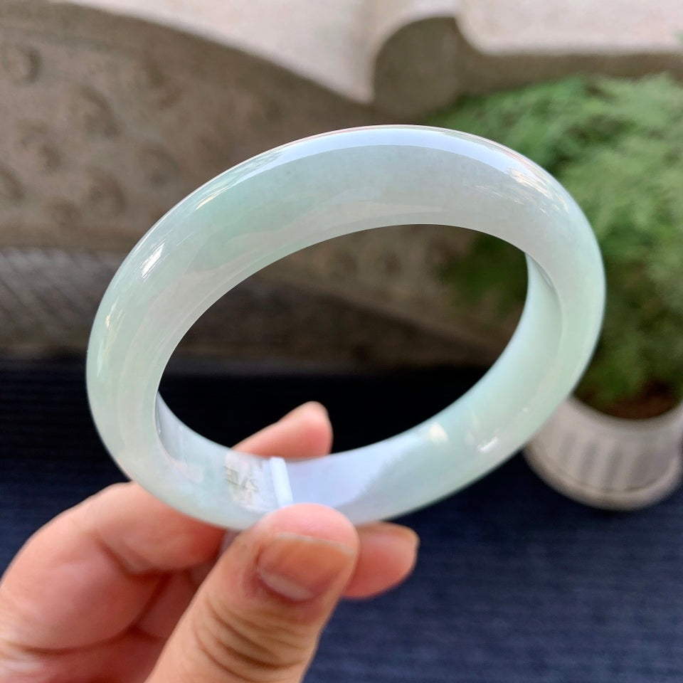 细糯种带底色平安镯（57.2mm）（yc079300）