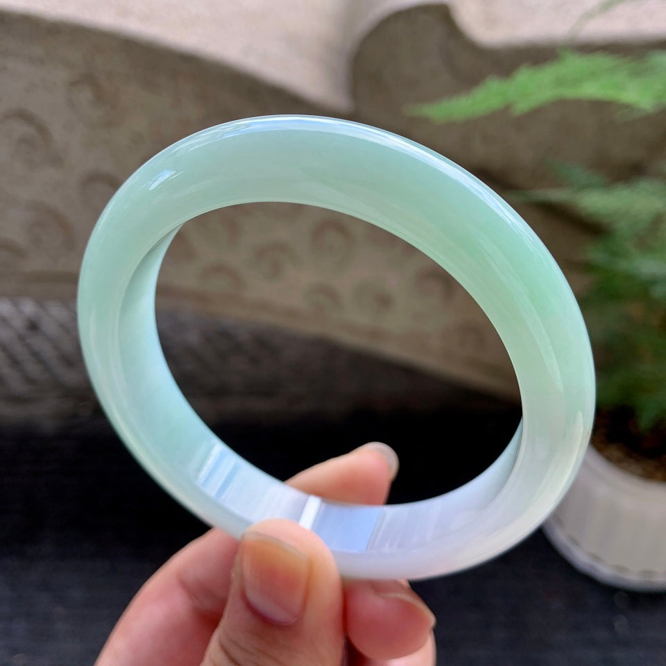 糯冰晴水平安镯（58.9mm）（TF06271617）