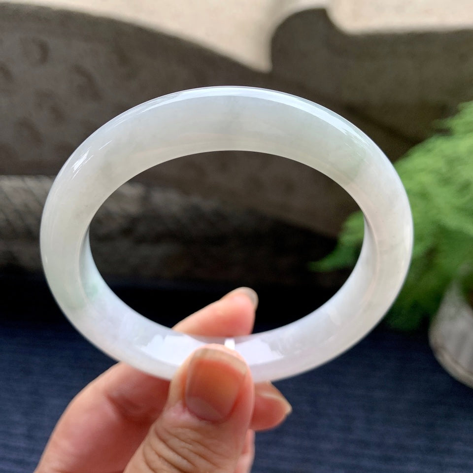 糯种飘花平安镯（57.4mm）（yc096613）