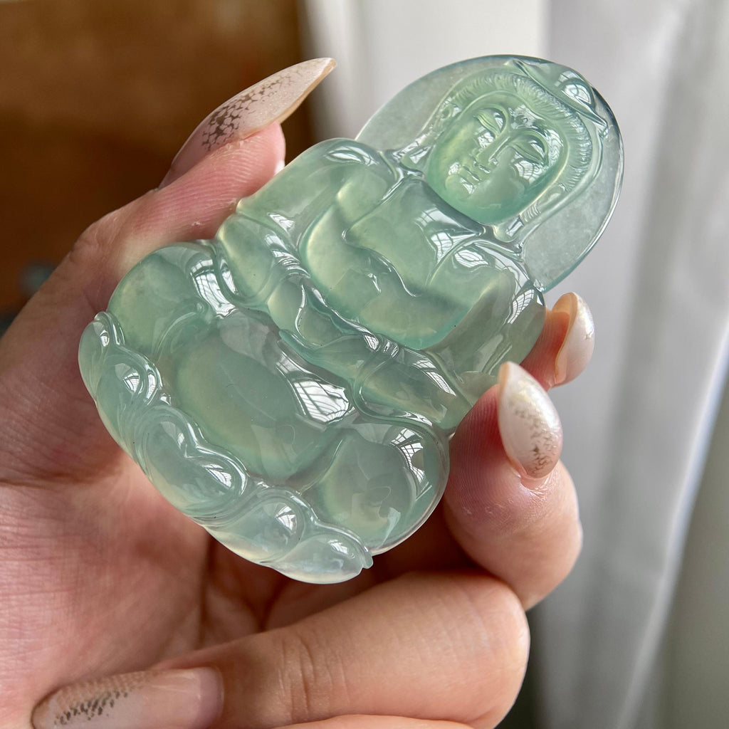 冰种晴底观音吊坠（yc224597）