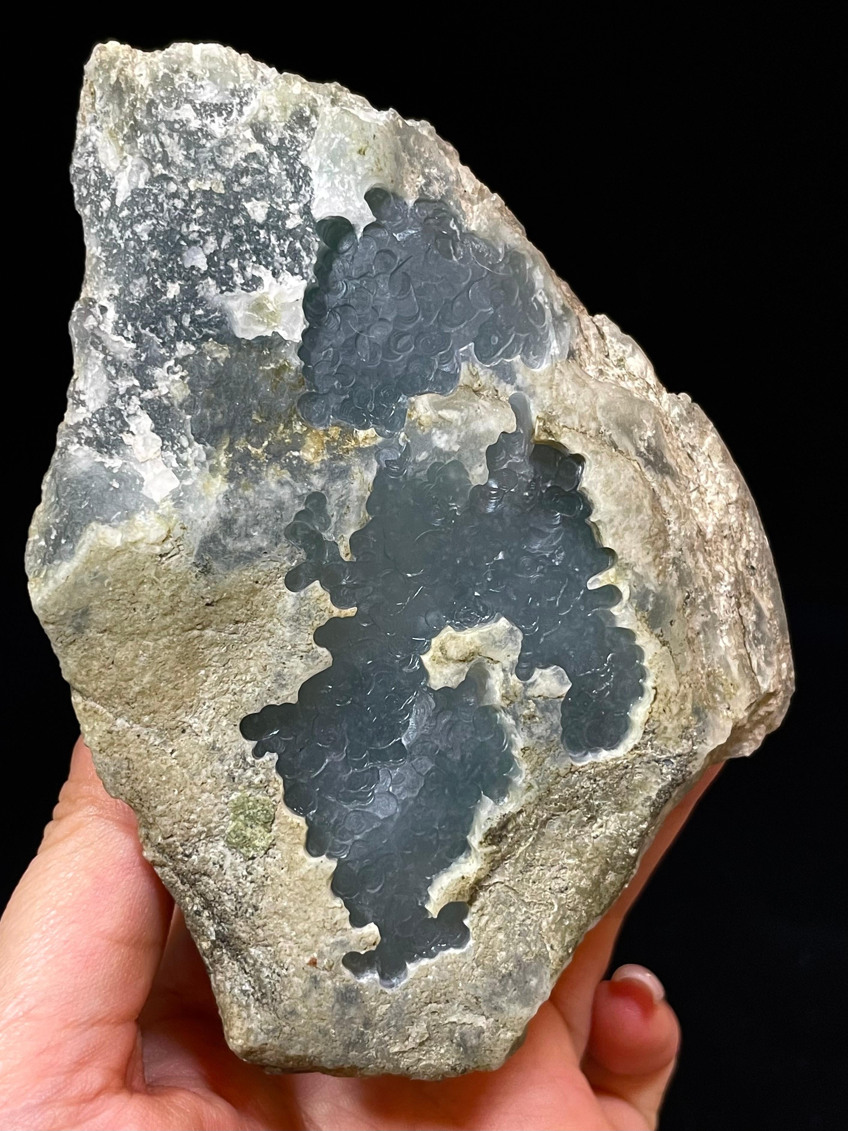 老坑莫西沙冰种雪花棉开窗料（yc335824）