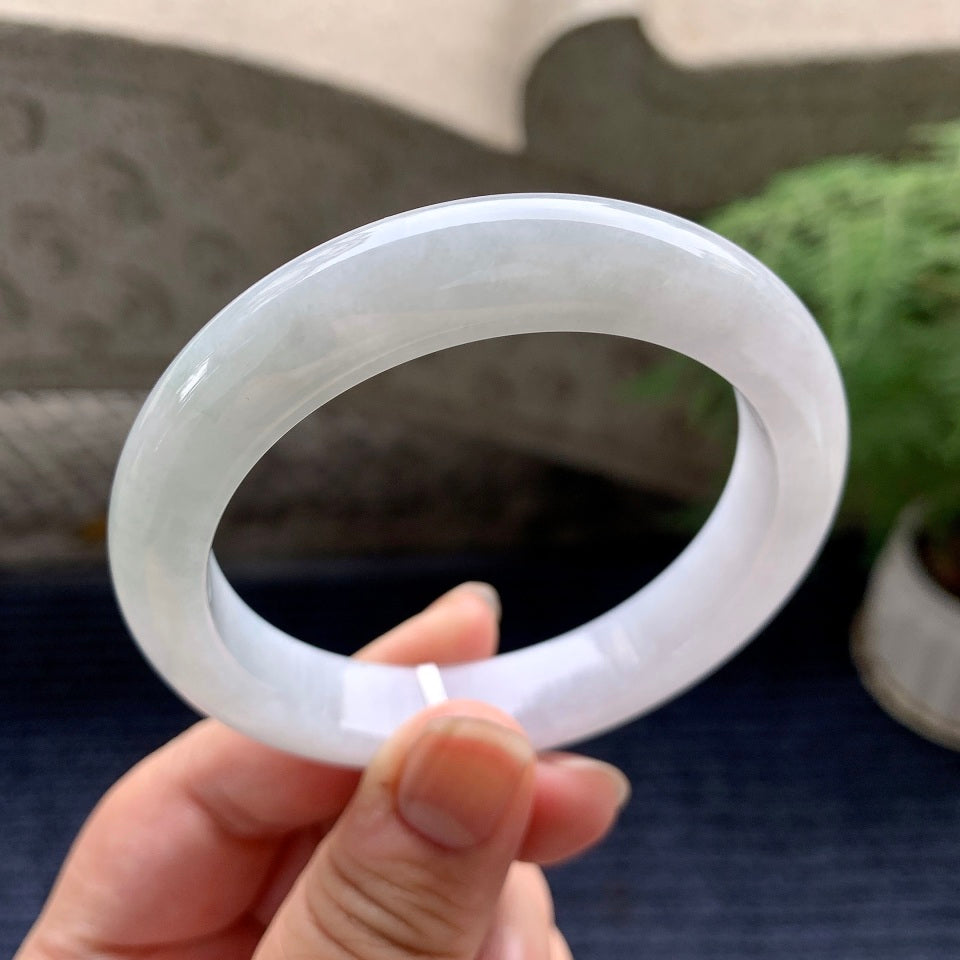 糯种无色平安镯（57.4mm)（yc089981）