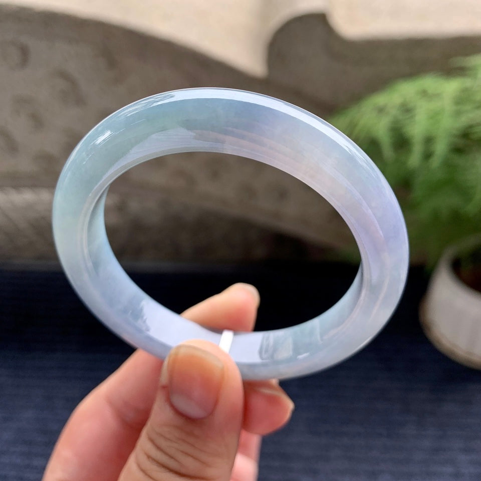 细糯种紫罗兰平安镯（52.3mm）（yc088757）