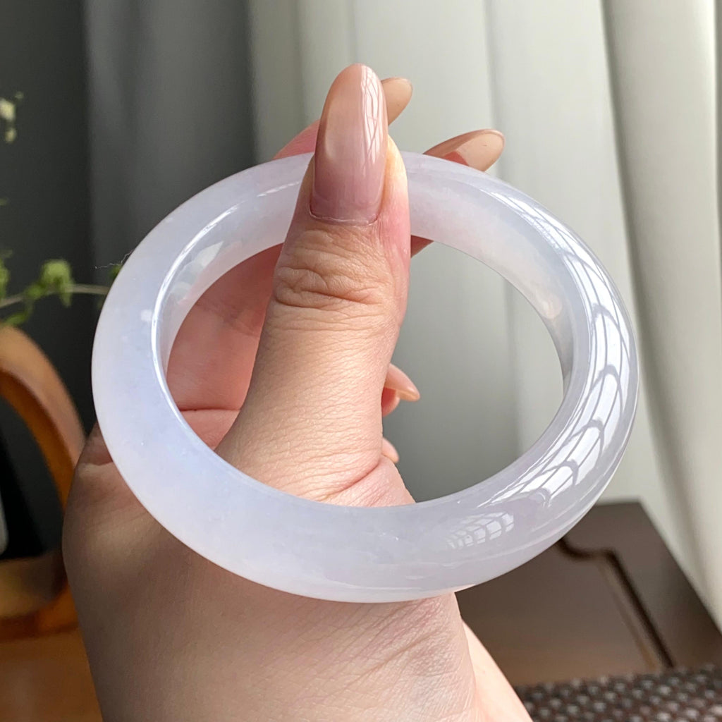 冰种白月光平安镯（56圈）（yc247639）