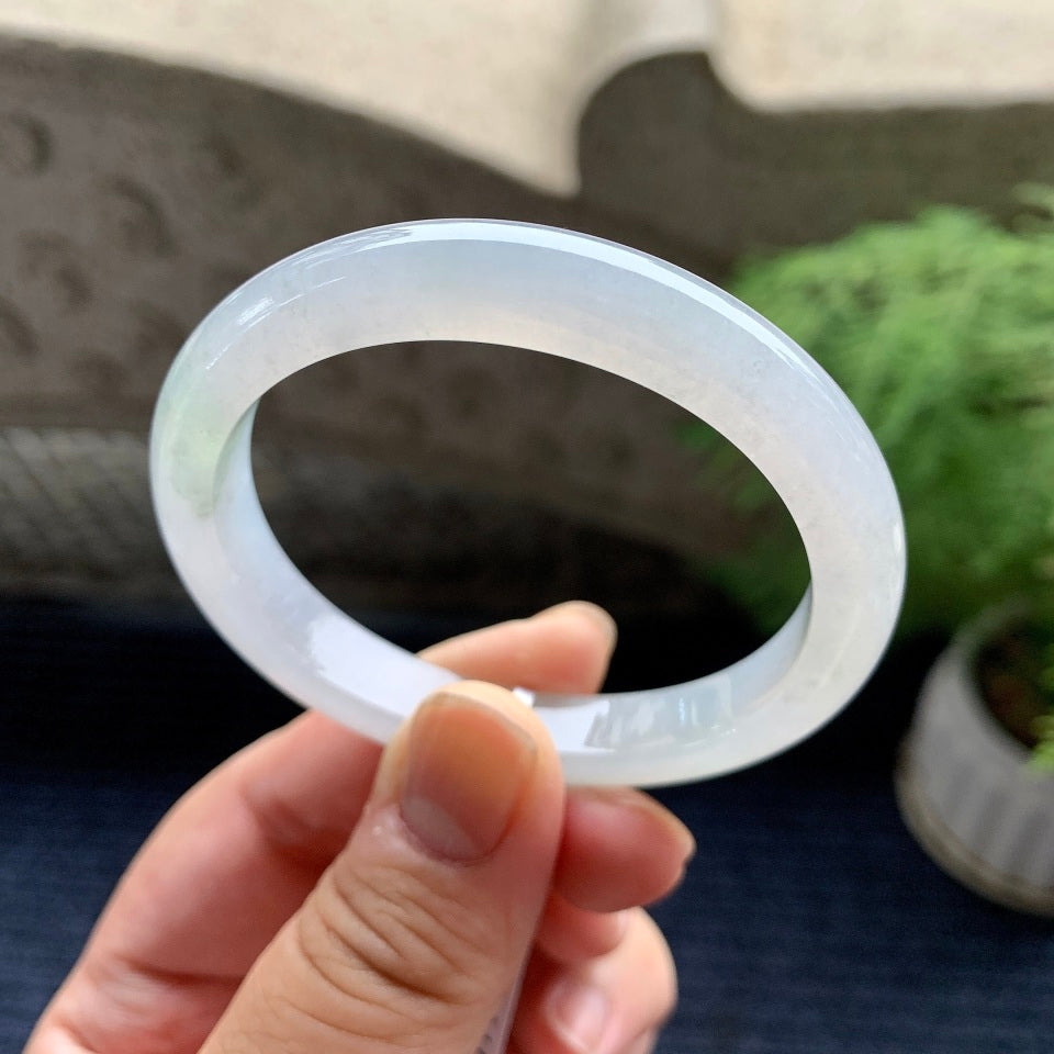 糯冰种无色贵妃手镯（52.5mm）（yc093431）