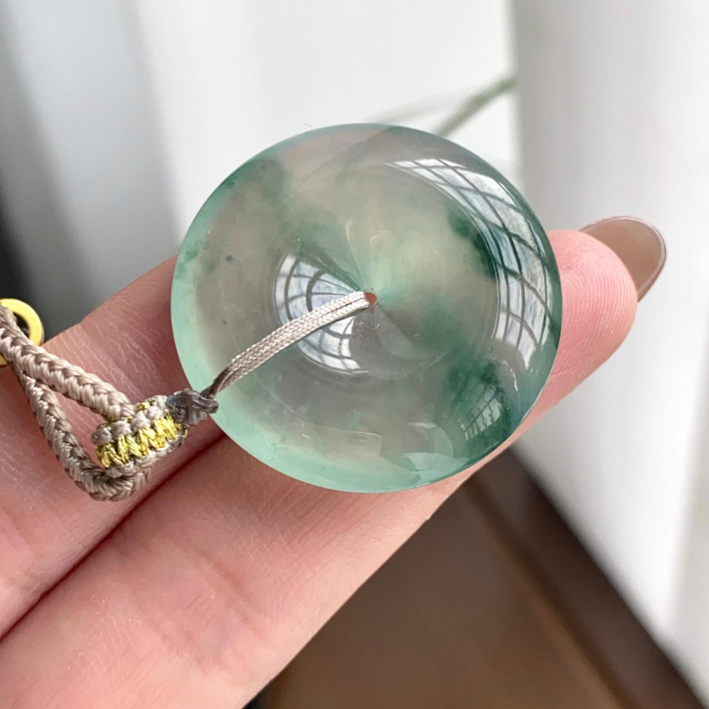 冰种飘花平安扣吊坠（yc262765）