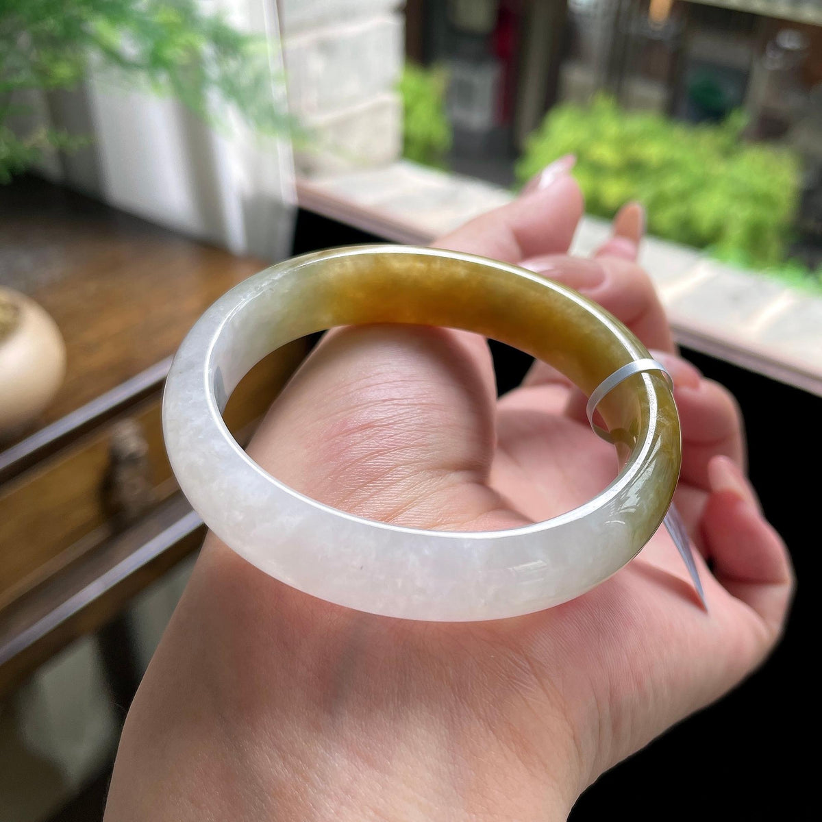 糯种黄翡贵妃 53.5圈 天然缅甸A货翡翠（yc696409）