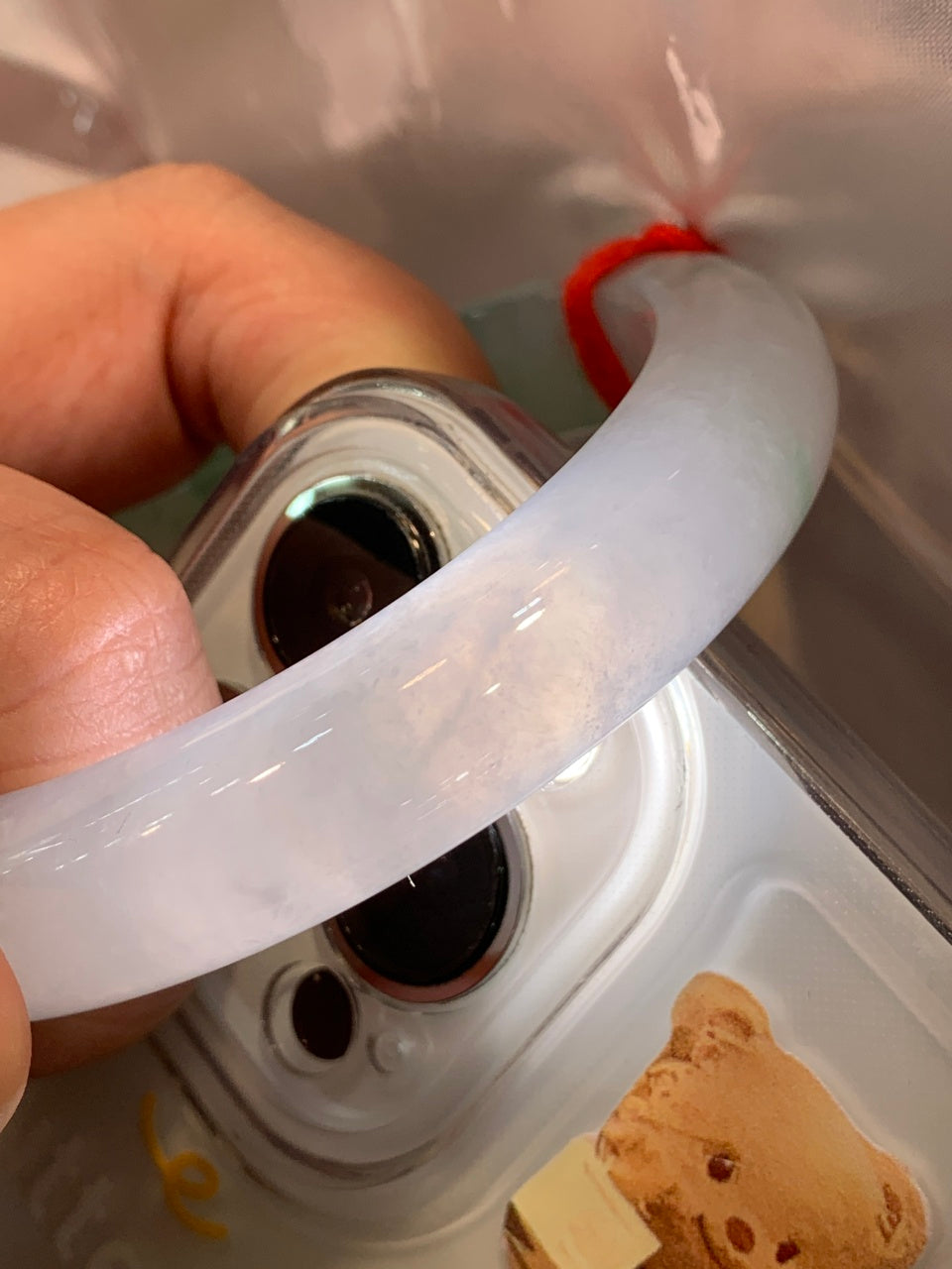 冰飘花平安镯（58.5mm）（yc057670）