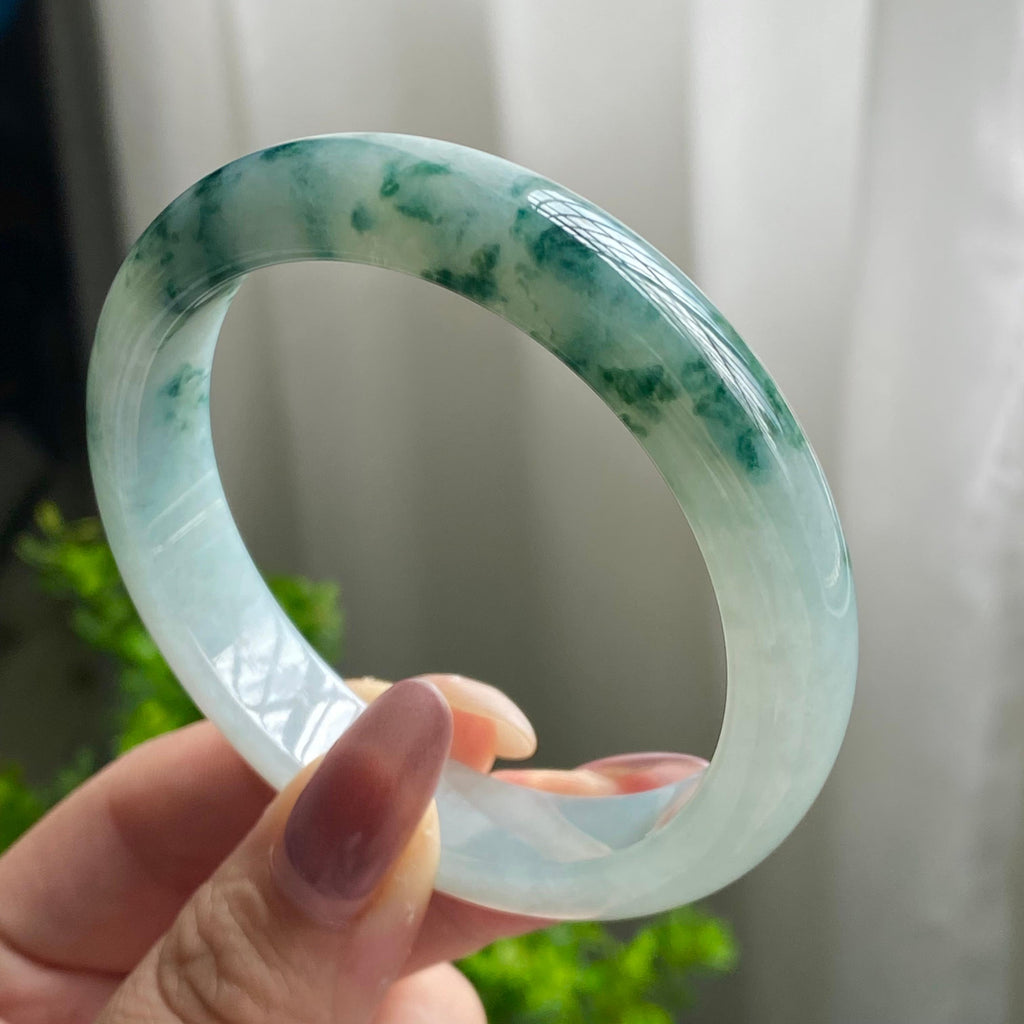 细糯种飘花平安镯（57圈）（yc202562）