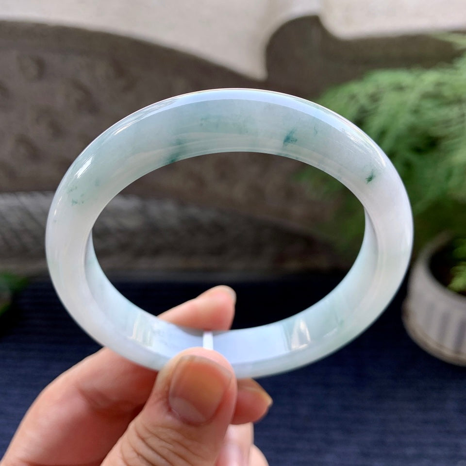 细糯种飘花平安镯(58mm)（yc094186）