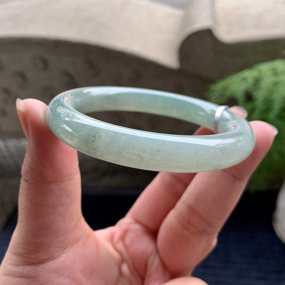 细糯种晴底圆条手镯（56.4mm）（yc096583）