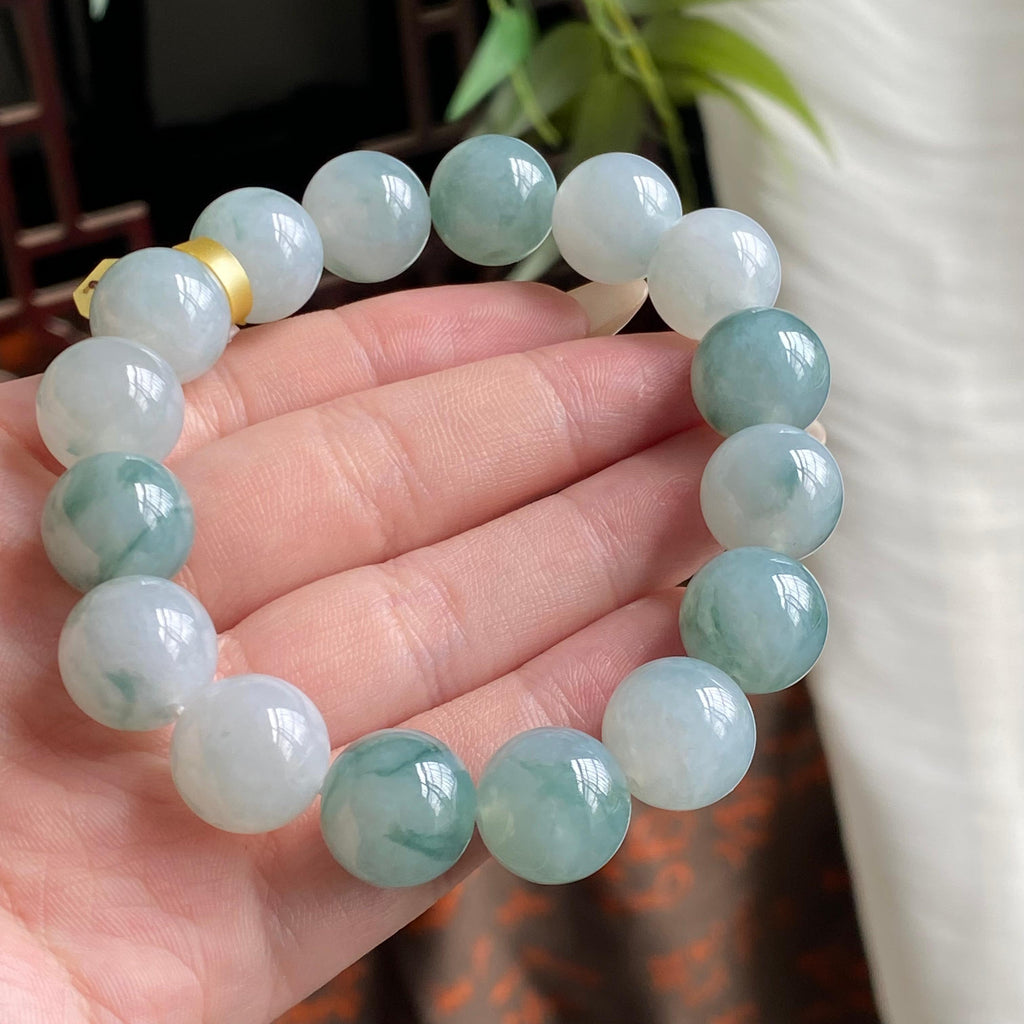 细糯种飘花单圈手串（16颗）（yc195184）