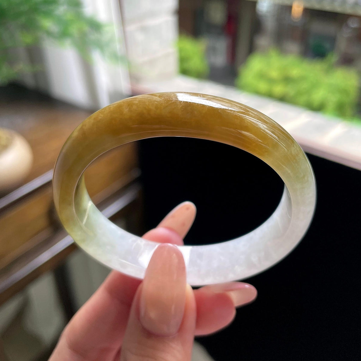 糯种黄翡贵妃 53.5圈 天然缅甸A货翡翠（yc696409）