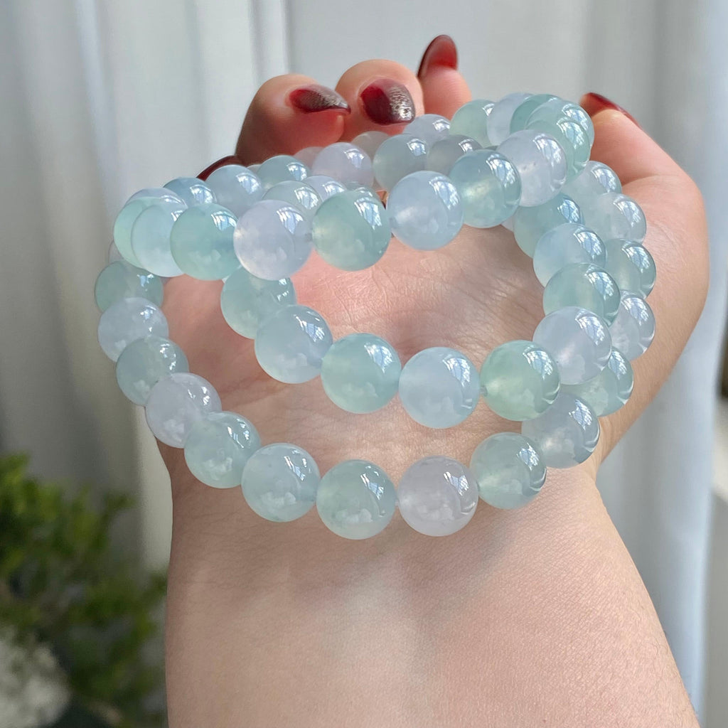 冰种双彩珠链（60颗）（yc213892）