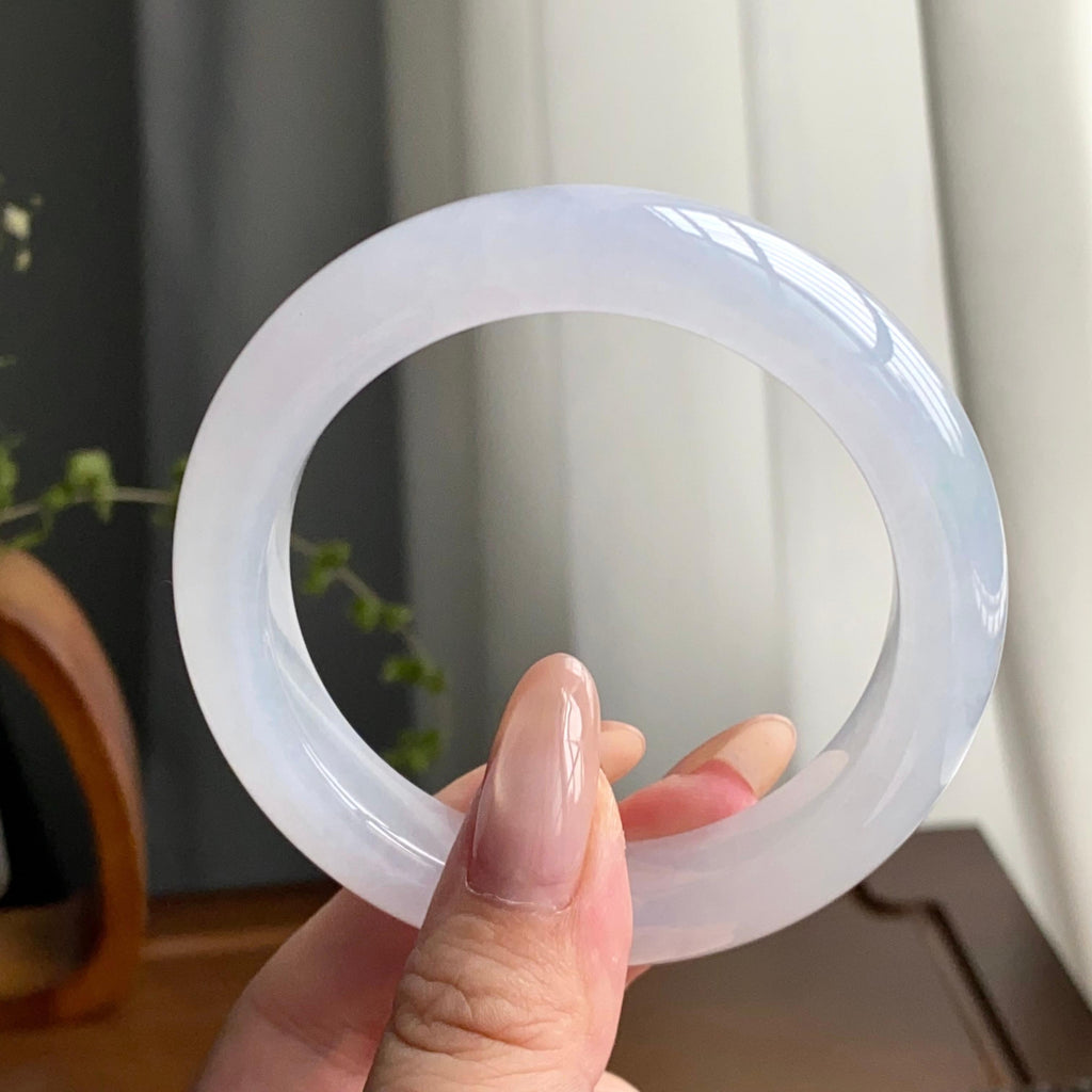 冰种白月光平安镯（56圈）（yc247639）